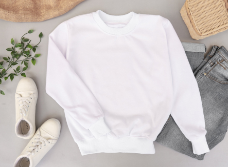 白いスウェットの写真